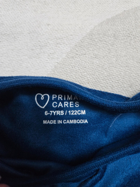 Piżama welurowa r.122 Piżama welurowa r.122